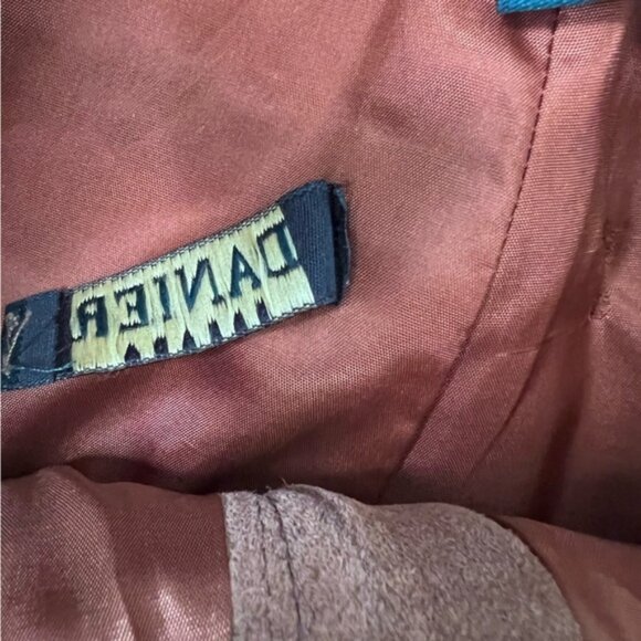 Danier Brown Suede Leather Straight Leg Pants Size 8 - Picture 8 of 16